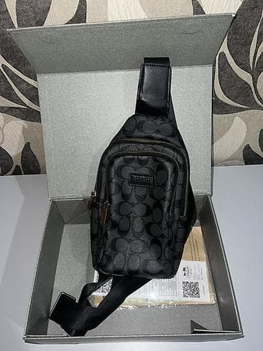 Аксессуары: Поясная сумка, бананка, Coach, Материал: Искусственная кожа, Унисекс — 2