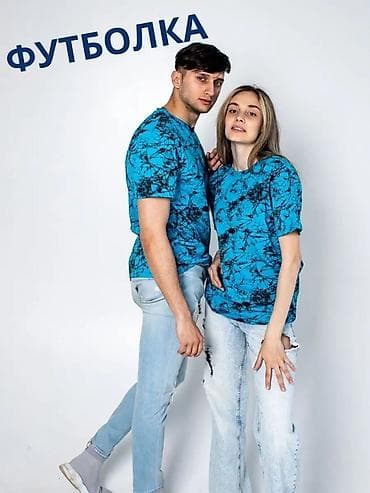 футболка для девушек: Футболка унисекс с абстрактным принтом - Материал: 100% хлопок — — 4