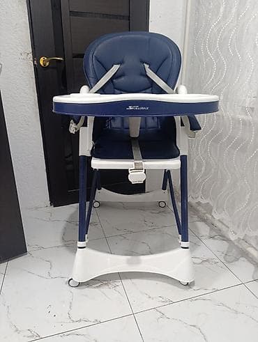 Дом и сад: Стульчик для кормления, Б/у, Skillmax, Пластик, Трансформер, цвет - Синий, Самовывоз — 3