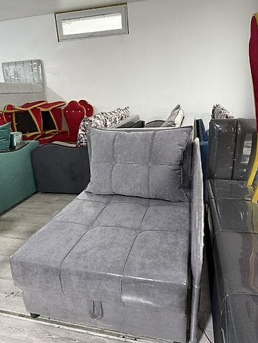 диван раскладной с 2 креслами: Кресло-кровать, Односпальный, цвет - Серый — 6