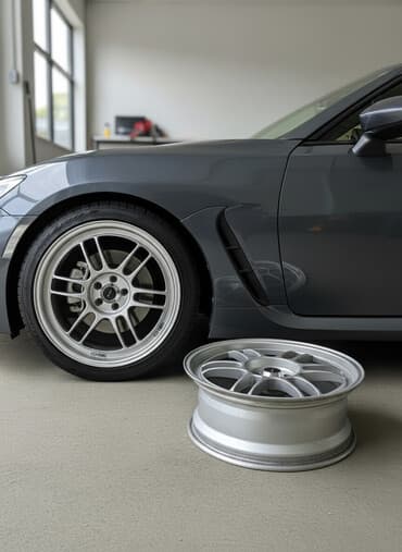 меняю на форестер: Литые Диски R 18 Enkei, Комплект, отверстий - 5, Б/у — 1