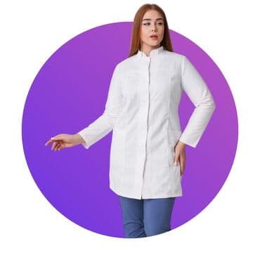 аренда костюм: Медицинский халат 🇰🇬 Ткань габардин Ткань тиси Ткань хб Медицинский — 4