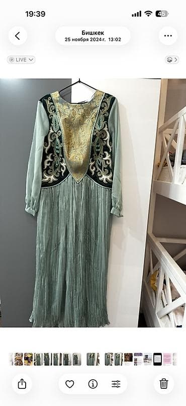 Длинное женское платье в восточном/этническом стиле. - Цвет