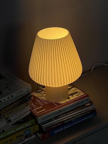 духи для дома: Настольная лампа с рифлёным плафоном - Тип: настольная декоративная — 2
