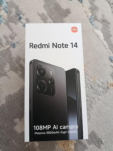 xiaomi redmi note 9 бу: Redmi, Redmi Note 14, Б/у, 256 ГБ, цвет - Черный — 1