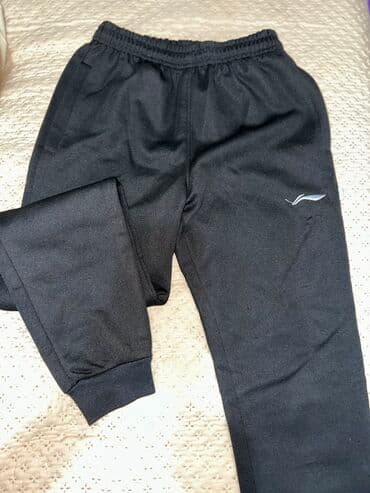 Мужские брюки, M, Li-Ning, Б/у, цвет - Черный, Самовывоз