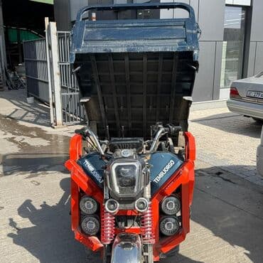 Грузовой трёхколёсный мототранспорт (мототрицикл) с самосвальным