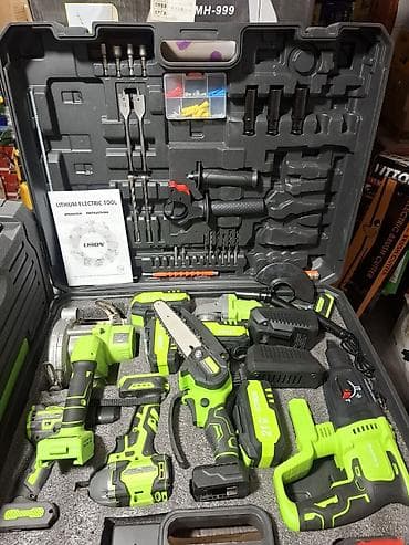 набор ножов: Комплект аккумуляторного электроинструмента 21V Li‑ion в чемодане — 1