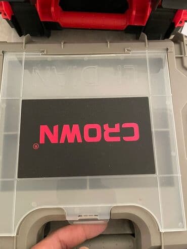 строительные инструменты продажа: Шуруповёрт аккумуляторной бесщеточной Crown, Тип двигателя — 4