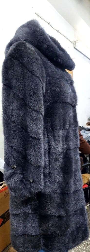 Спецодежда: Шуба, Норка, Длинная модель, Турция, С капюшоном, M — 3