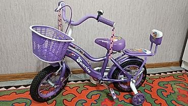 Детский велосипед, 4-колесный, 4 - 6 лет, Для девочки