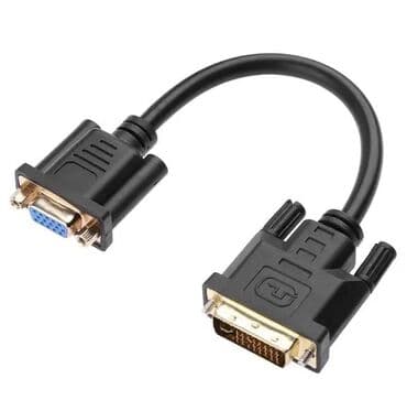 type c переходник: Адаптер DVI-D (F) to VGA (M) (видео конвертер, переходник). Модель — 1