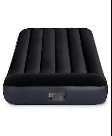 Надувные матрасы: Матрас надувной Intex 191x99x25 см, с флокированием, встроенным — 5
