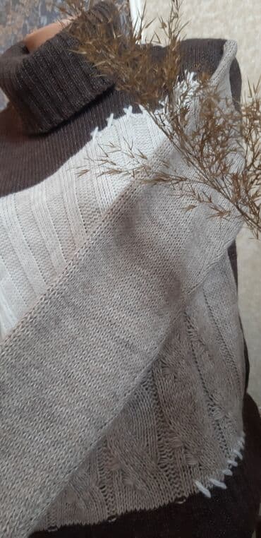 тёплая кофт кардиган: Кофта, Оверсайз — 6