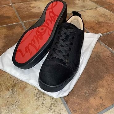 Мужские кроссовки, 43, Christian Louboutin, Новый, цвет - Черный, Самовывоз