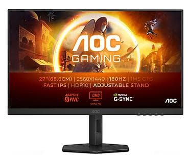 монитор на 27 дюйма: Монитор LCD 27" AOC Q27G4XF, FAST IPS, Black, 2560x1440,300cd/m2 — 1