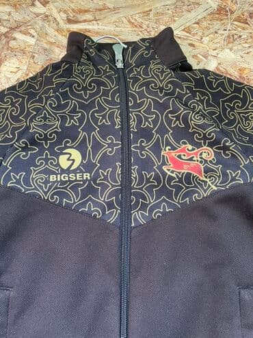 спортивные пуховики: Оригинал Размер 38-кг рост 1,40 Спортивная кофта/олимпийка BIGSER на — 1