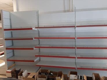 оборудование для бутика: Витрины, стеллажи, полки торговые металлические б/у, полка магазинная — 5