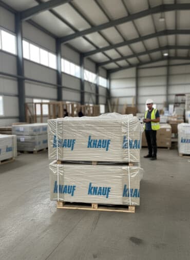 диплом корочка: Гипсокартонные листы Knauf, упакованные в пачки, обтянутые — 1