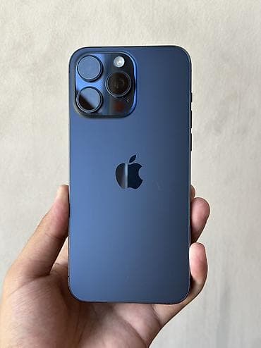 IPhone 15 Pro Max, Б/у, 256 ГБ, Blue Titanium, 86 % at lalafo.kg IPhone 15 Pro Max, Б/у, 256 ГБ, Blue Titanium, 86 %