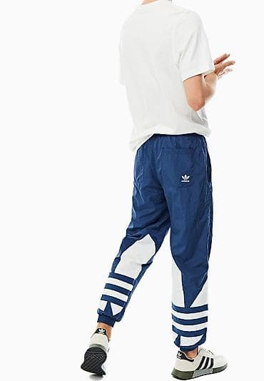 Мужской спортивный костюм, S, M, Adidas, Б/у, цвет - Голубой, Самовывоз, Платная доставка