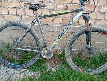 format diski: Горный велосипед, Galaxy, Рама M (156 - 178 см), Алюминий, Б/у — 1