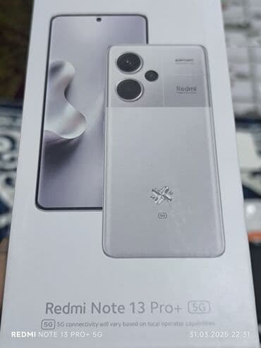 телевизоры 4к бишкек: Redmi Note 13 Pro+ 5G в серебристом цвете Mystic Silver. Смартфон — 17