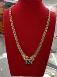 кошелек кожанный: Цепь для бензопилы, Проба 585, Унисекс, Новый — 8