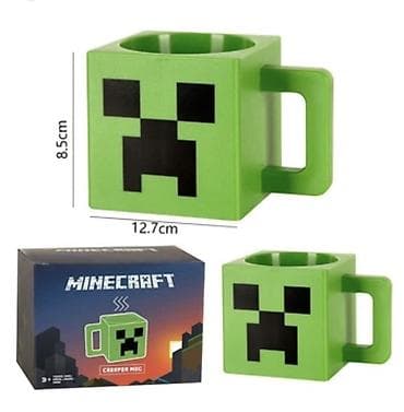 медный кружка: Кружка Minecraft в форме куба - Лицензионный дизайн по мотивам игры — 1