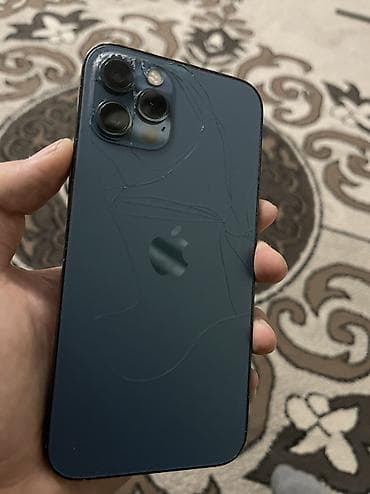 iphone xr цена в бишкеке бу: IPhone 12 Pro, Б/у, 128 ГБ, Синий, Зарядное устройство, Защитное стекло, Чехол, 78 % — 7