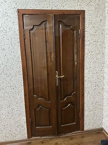 Ички эшик, Колдонулган, Глухие, Бир эшиктуу, Жыгач, Ачылма, түсү - Күрөң — 7
