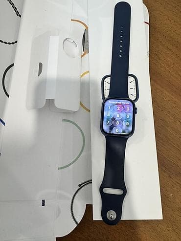купить чехол pitaka: Apple Watch 7 версия с синим алюминиевым корпусом и синим спортивным — 1