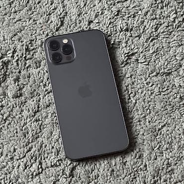 iphone 12 purple: IPhone 12 Pro, Б/у, 128 ГБ, Черный, Чехол, 100 % — 1
