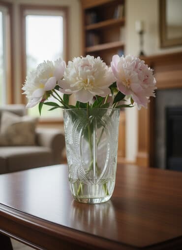 шкафа мужская одежда: Стеклянная ваза цилиндрической формы с рельефным орнаментом. - — 1