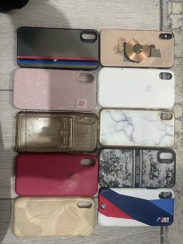 Набор чехлов для iPhone X / XS (10 штук). - Форм‑фактор: накладки. - at lalafo.kg Набор чехлов для iPhone X / XS (10 штук). - Форм‑фактор: накладки. -