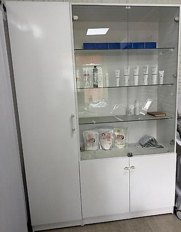 Кеңсе эмереги комплекти, Шкаф, түсү - Ак