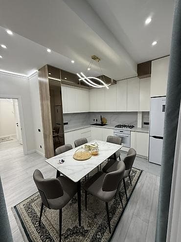 функциональный кровать: Современный санузел с отделкой под мрамор. - Подвесной унитаз с — 6