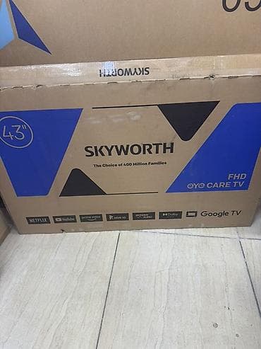 ТВ жана Видео: Телевизор Skyworth 43" FHD (Google TV) В рассрочку на 6 месяцев - — 2
