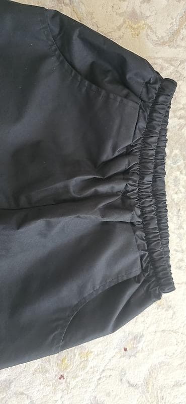 шорты муай тай: Утеплённые чёрные брюки для мальчика. Рост 146-152. - Прямой — 3