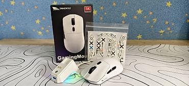 mouse pad: Беспроводная игровая мышь Smailwolf М3ПРО (1K Hz) + Док-станция с RGB — 1
