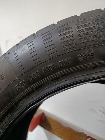 camry 2020: Шины 215 / 55 / R 17, Лето, Б/у, Пара, Легковые, Continental — 2