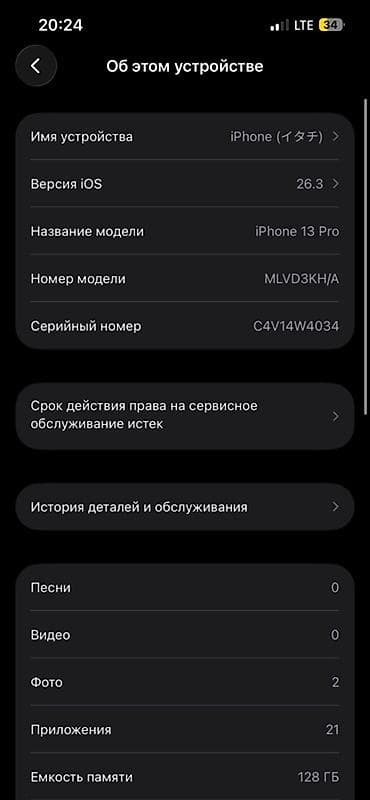 IPhone 13 Pro, 128 ГБ, 100 %