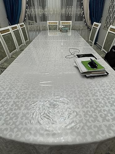 сколько стоит кухонный стол и стулья: Стол и стул для зала, Новый, Самовывоз, цвет - Белый — 5