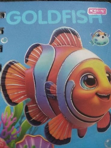 plaud note: Детская тетрадь/блокнот «GOLDFISH» на спирали - Обложка с ярким — 1