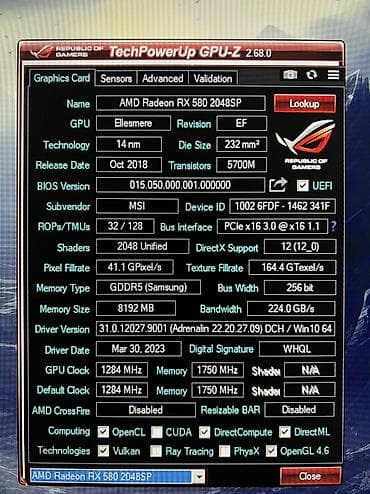 Принтеры: Компьютер, ядер - 8, ОЗУ 16 ГБ, Для работы, учебы, Б/у, Intel Core i3, AMD Radeon RX 580, HDD + SSD — 9