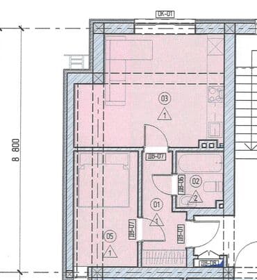 недостроенный дом: 1 комната, 37 м², 2 этаж — 4