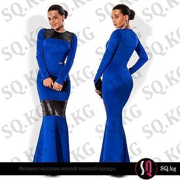 bb glow: Вечернее платье, Русалка, Длинная модель, Трикотаж, С рукавами, С пайетками, M, S — 2