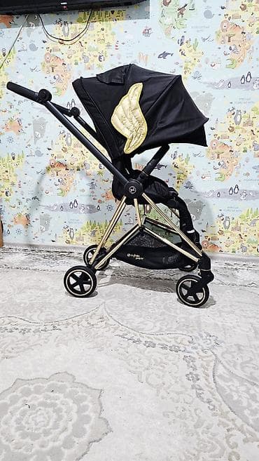 золото и бриллианты: Коляска, цвет - Черный, Б/у — 5