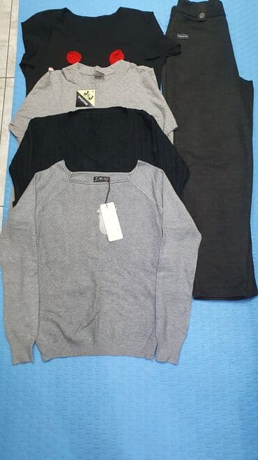 спортивное оборудование: Женские вещи 46-48размер многие вещи новые! брюки кофты футболки за — 1