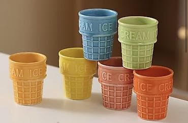 double a: Набор керамических стаканчиков для мороженого, пудинга и напитков 780с — 2